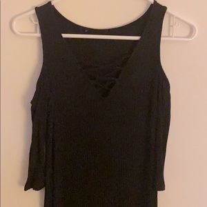 Black off the shoulder dress